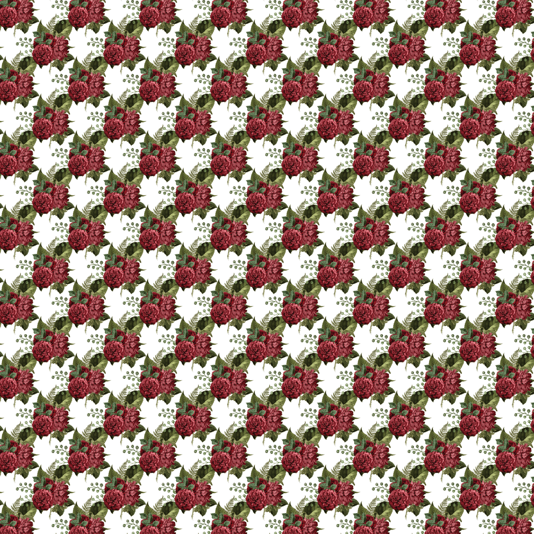 Red Bouquets Pattern Acrylic Sheets - CMB Pattern Acrylic