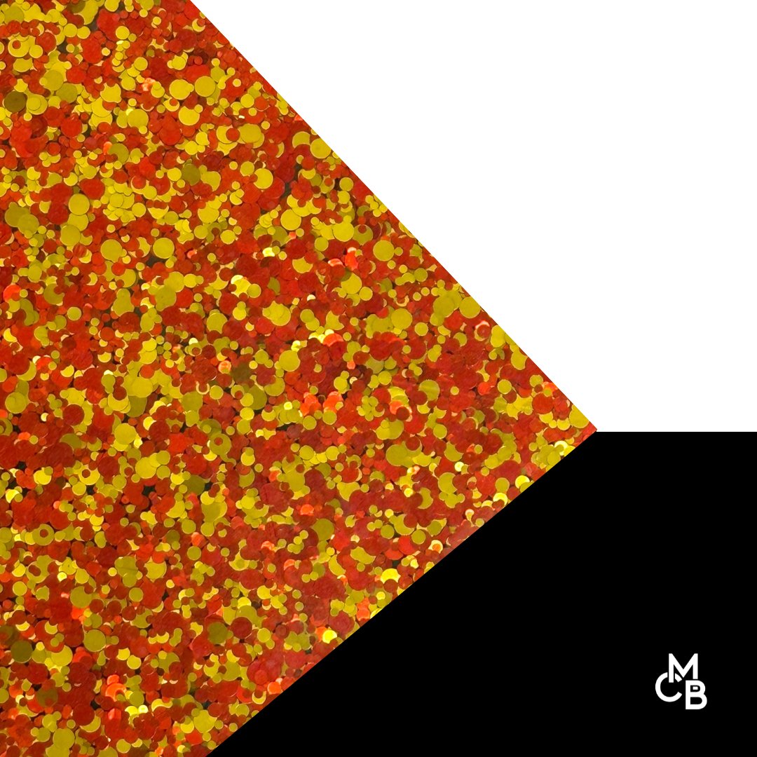 Red & Gold Glitter Dots Cast Acrylic | Glitter Acrylic Sheet | CMB Acrylic