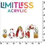 Red & Gold Pressed Floral Pattern Acrylic Sheets - CMB Pattern Acrylic