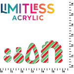 Red & Green Diagonal Stripes Pattern Acrylic Sheets - CMB Pattern Acrylic