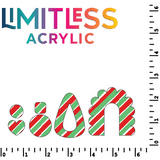 Red & Green Diagonal Stripes Pattern Acrylic Sheets - CMB Pattern Acrylic
