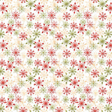 Red Green Gold Snowflakes Pattern Acrylic Sheets - CMB Pattern Acrylic