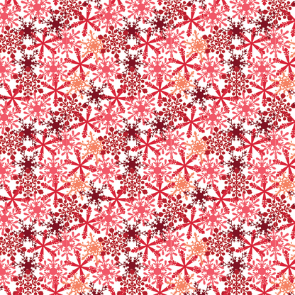 Red Snowflakes Pattern Acrylic Sheets - CMB Pattern Acrylic