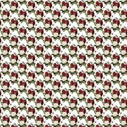 Red & White Floral Bouquets Pattern Acrylic Sheets - CMB Pattern Acrylic