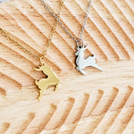 Reindeer Necklace (Silver or Gold), 1 Total, Metal Blank 182 - 