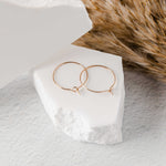 Rose Gold 20mm Round Wine Hoop Stainless Steel Ear Wires, 10 Pieces, Hoop 18 - 