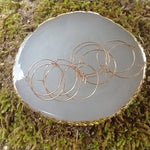 Rose Gold 25mm Round Wine Hoop Stainless Steel Ear Wires, 10 Pieces, Hoop 22 - 