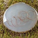Rose Gold 25mm Round Wine Hoop Stainless Steel Ear Wires, 10 Pieces, Hoop 22 - 