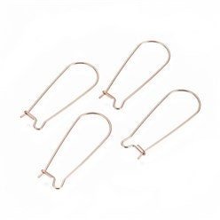 Rose Gold 33mm Kidney Ear Wires, 20 Pieces, Earring Hook 25 - 
