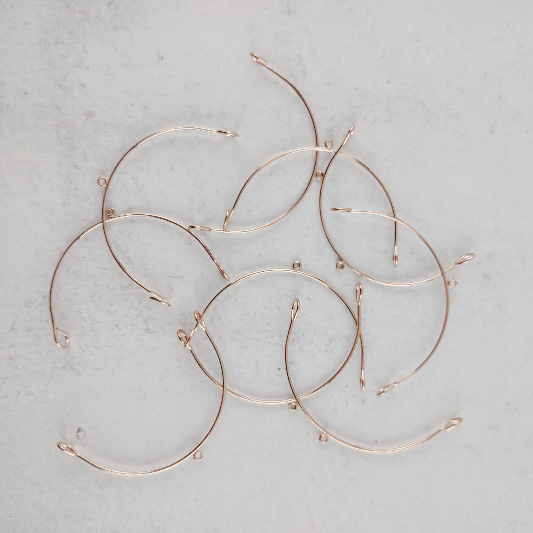 Rose Gold Stainless Steel Large Arches, 10 Pieces, Connector 91 - 
