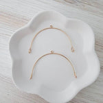 Rose Gold Stainless Steel Large Arches, 10 Pieces, Connector 91 - 