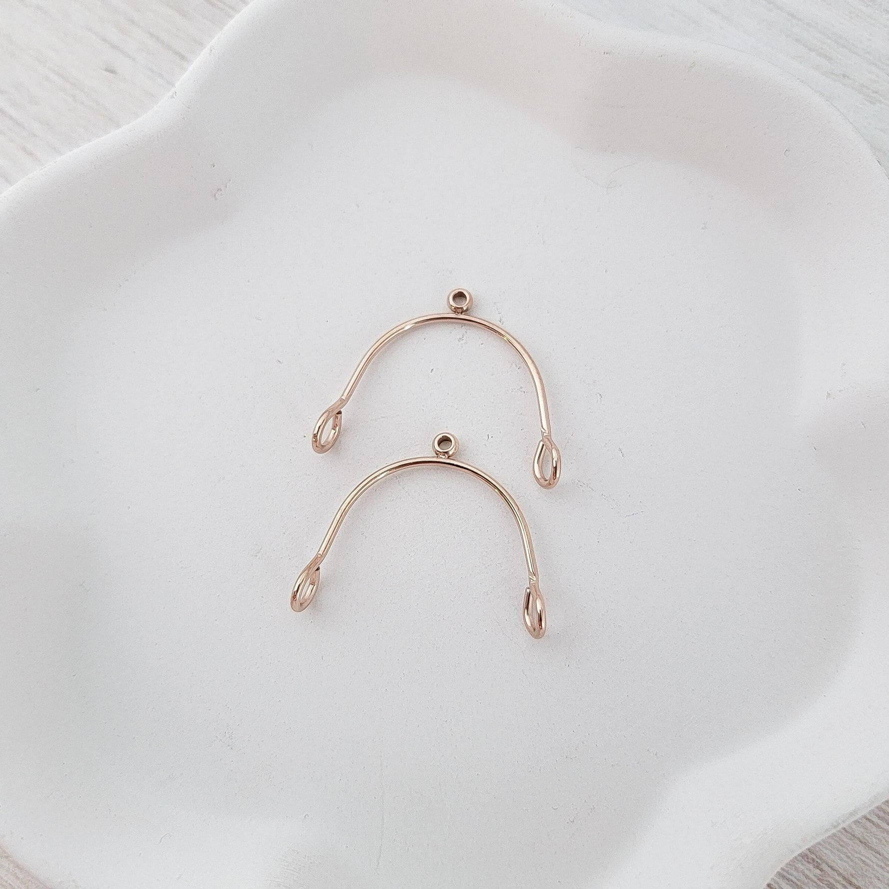 Rose Gold Stainless Steel MINI Arches, 10 Pieces, Connector 72 - 