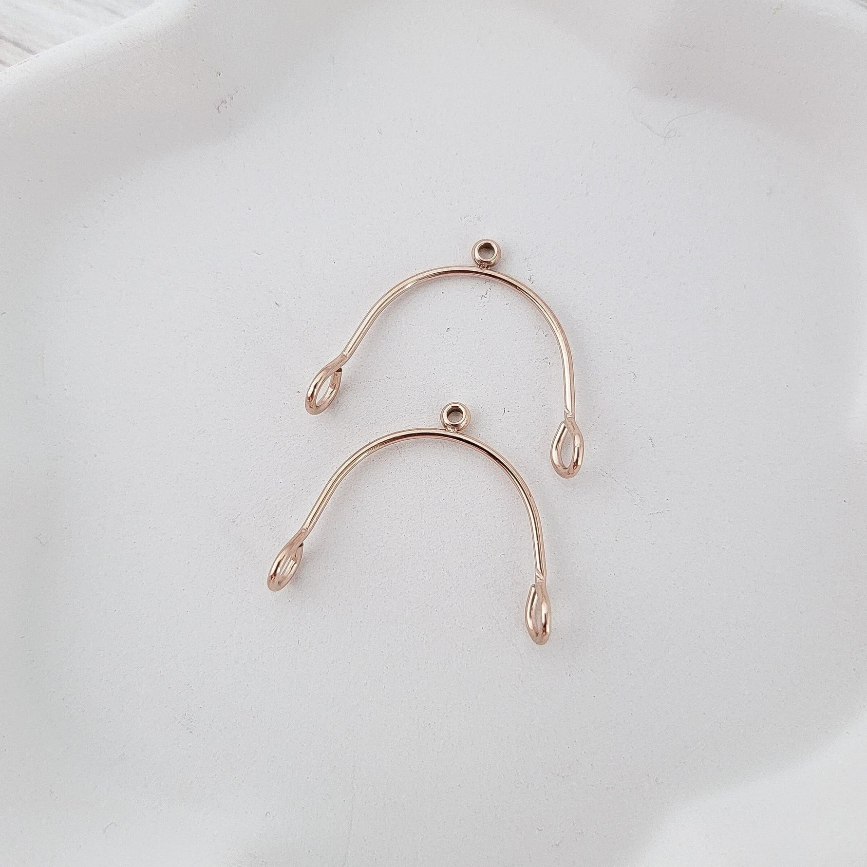 Rose Gold Stainless Steel MINI Arches, 10 Pieces, Connector 72 - 