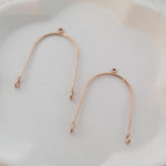 Rose Gold Stainless Steel Small Arches, 10 Pieces, Connector 76 - 