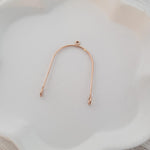 Rose Gold Stainless Steel Small Arches, 10 Pieces, Connector 76 - 