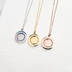 Rotating Circle Necklace (Silver, 14k Gold, or Rose Gold), 1 Total, Metal Blank 9 - 