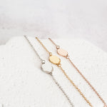 Round Charm Cable Chain Bracelet (Silver, Gold, or Rose Gold), 1 Total, Metal Blank 32 - 