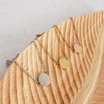 Round Charm Cable Chain Bracelet (Silver, Gold, or Rose Gold), 1 Total, Metal Blank 32 - 