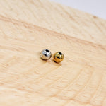 Round Spacer Beads (Silver or Gold, Diameter of 4mm, 5mm, or 6mm), 50 Pieces, Metal Blank 156 - 