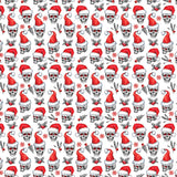 Santa Skulls Pattern Acrylic Sheets - CMB Pattern Acrylic