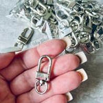 Silver Mini Lobster Claw Swivel Clasps, 25 Pieces, KT 1 - 