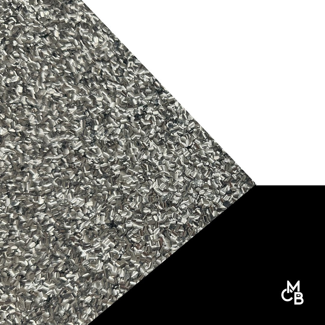 Silver Nugget Glitter Cast Acrylic | Glitter Acrylic Sheet | CMB Acrylic