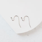 Silver Regular Loop Ball Style Stainless Steel Earring Hooks, 20 Pieces, Earring Hook 49 - 