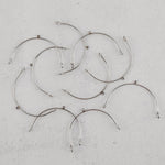 Silver Stainless Steel Large Arches, 10 Pieces, Connector 85 - 