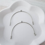 Silver Stainless Steel Large Arches, 10 Pieces, Connector 85 - 