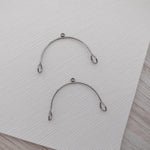 Silver Stainless Steel Medium Arches, 10 Pieces, Connector 84 - 