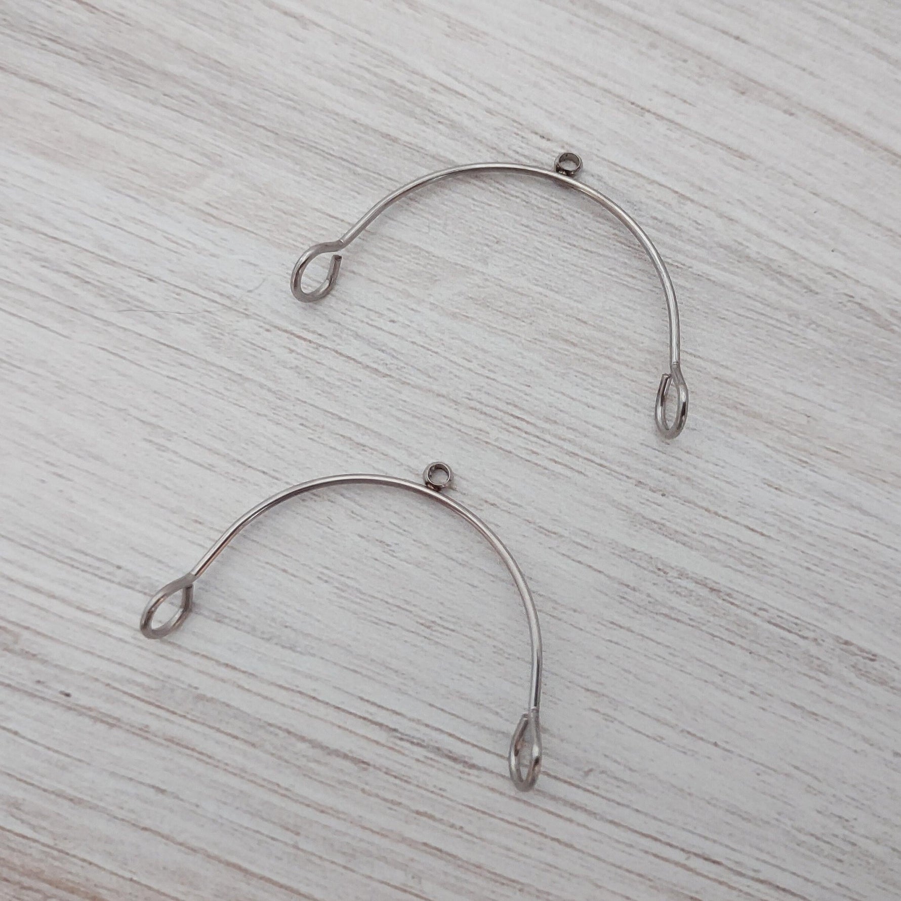 Silver Stainless Steel Medium Arches, 10 Pieces, Connector 84 - 