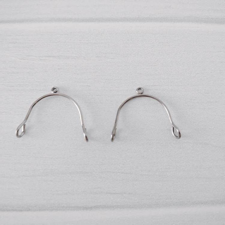 Silver Stainless Steel MINI Arches, 10 Pieces, Connector 73 - 