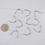 Silver Stainless Steel MINI Arches, 10 Pieces, Connector 73 - 