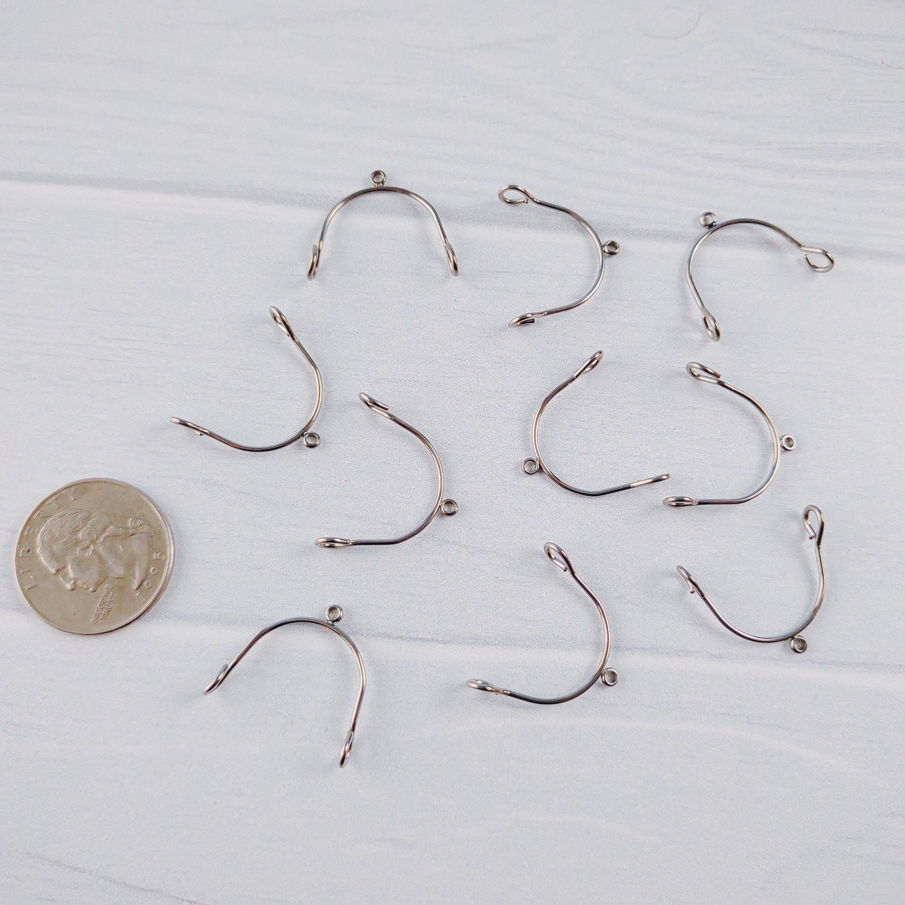 Silver Stainless Steel MINI Arches, 10 Pieces, Connector 73 - 