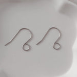 Silver Statement Large Loop Stainless Steel Ear Wires (6mm), 20 Pieces, Earring Hook 12 - 