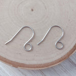 Silver Statement Large Loop Stainless Steel Ear Wires (6mm), 20 Pieces, Earring Hook 12 - 