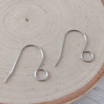 Silver Statement Large Loop Stainless Steel Ear Wires (6mm), 20 Pieces, Earring Hook 12 - 