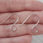 Silver Statement Large Loop Stainless Steel Ear Wires (6mm), 20 Pieces, Earring Hook 12 - 