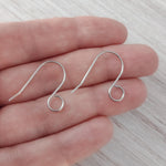 Silver Statement Large Loop Stainless Steel Ear Wires (6mm), 20 Pieces, Earring Hook 12 - 