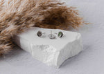 Silver Stud 8mm Stainless Steel Stud Bezel Connector (With Loop), 10 Pieces, Stud 65 - 