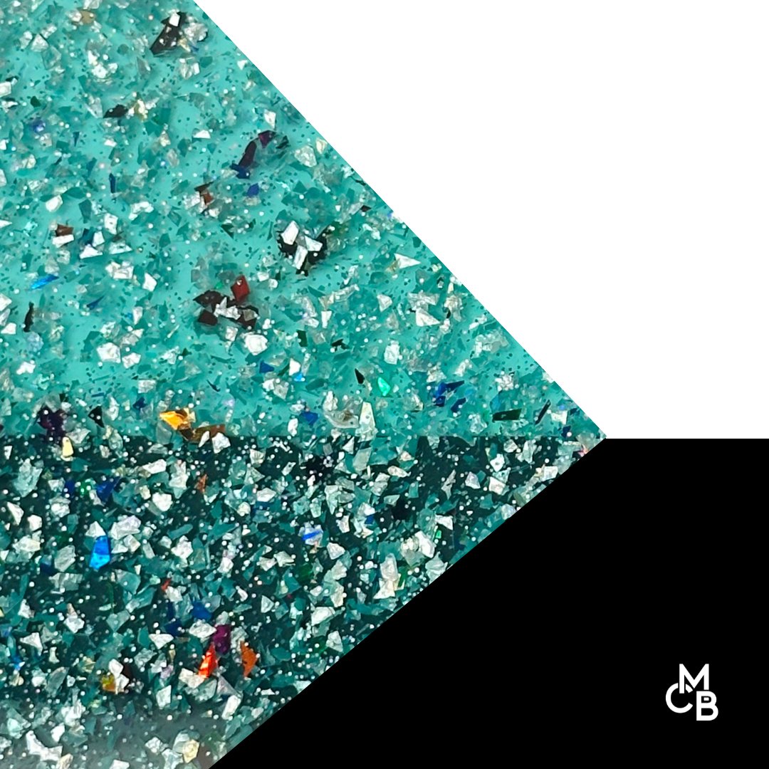 Sirena Confetti Flake Glitter Cast Acrylic | Glitter Acrylic Sheet | CMB Acrylic