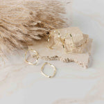 Small Gold Oval Twisted Linking Rings, 10 Pieces, Connector 39 - 