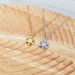 Snowflake Necklace (Silver or Gold), 1 Total, Metal Blank 181 - 