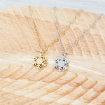 Snowflake Necklace (Silver or Gold), 1 Total, Metal Blank 181 - 