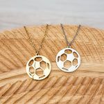 Soccer Necklace (Silver or Gold), 1 Total, Metal Blank 83 - 