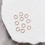 Soft Rose Gold 4mm Round Stainless Steel Jump Rings, 100 Pieces, Jump Ring 46 - 