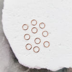 Soft Rose Gold 6mm Round Stainless Steel Jump Rings, 100 Pieces, Jump Ring 48 - 