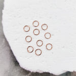 Soft Rose Gold 8mm Round Stainless Steel Jump Rings, 100 Pieces, Jump Ring 42 - 