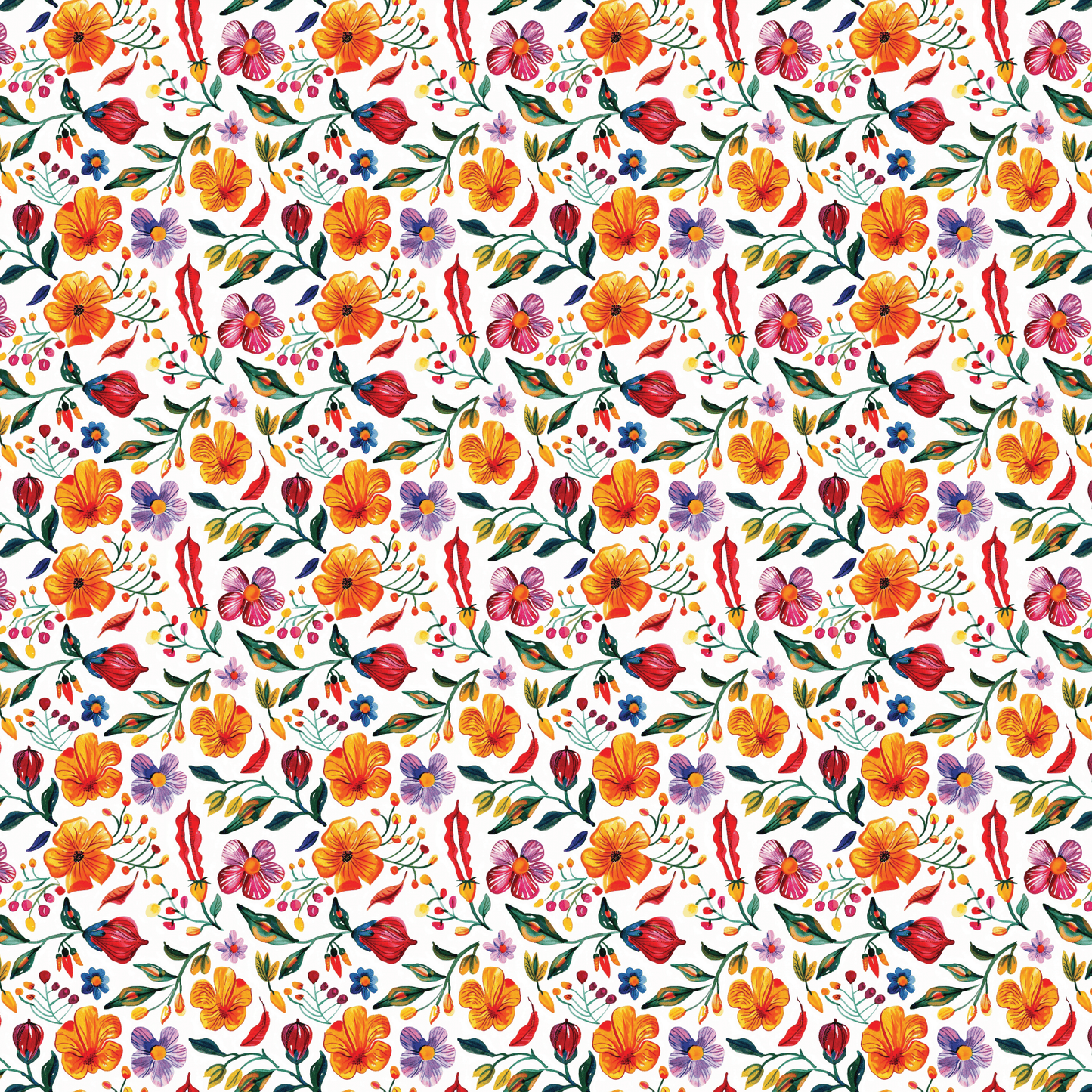 Spicy Floral Pattern Acrylic Sheets - CMB Pattern Acrylic