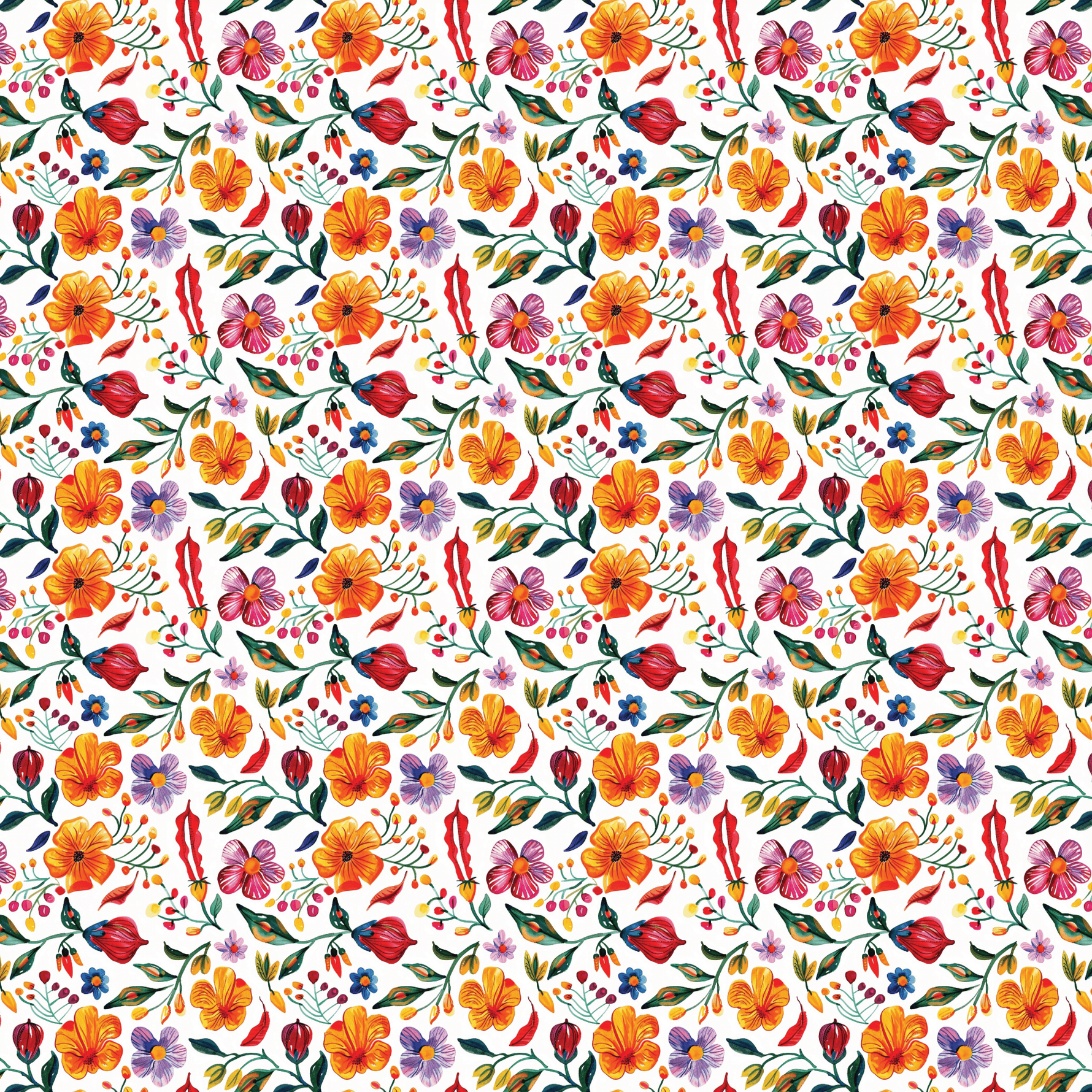 Spicy Floral Pattern Acrylic Sheets - CMB Pattern Acrylic